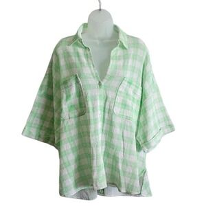 Out From Under Beach Boardwalk Button-Down Mesh Shirt Urban‎ Outfitters Size M